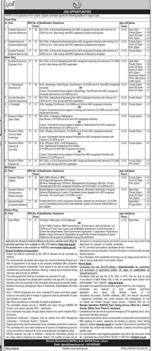 WAPDA Jobs 2024